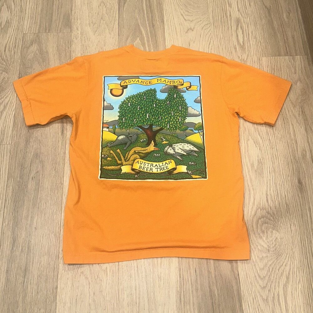 Advance Mambo Triple One Austrialian Beer Tree Graphic T Shirt Mens S